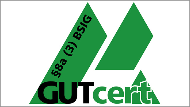 Logo Zertifikat GUTcert KRITIS